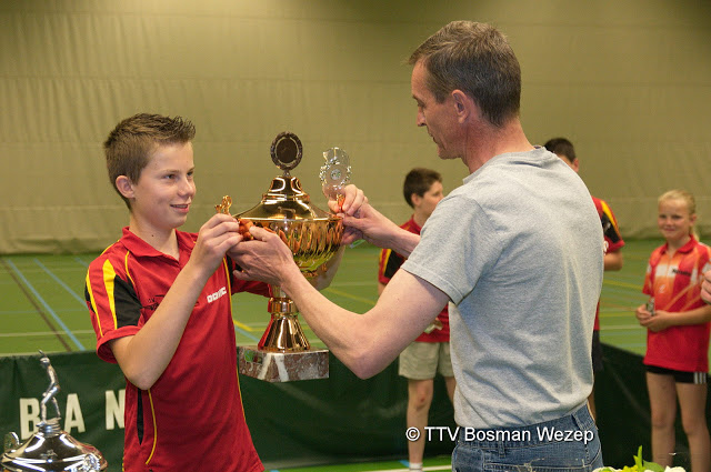 Gerjan neemt de wisslebeker in ontvangst